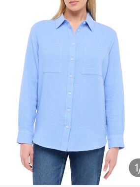GAP Gauze Button-Down Shirt